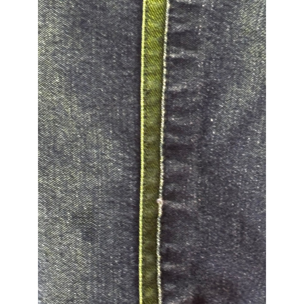 Saint Germain Paris Vintage‎ Denim Vest XL Womens Blue Green Trim USA Made - Picture 5 of 10